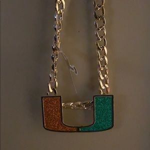 Miami hurricanes have jersey, jacket and shoes 12